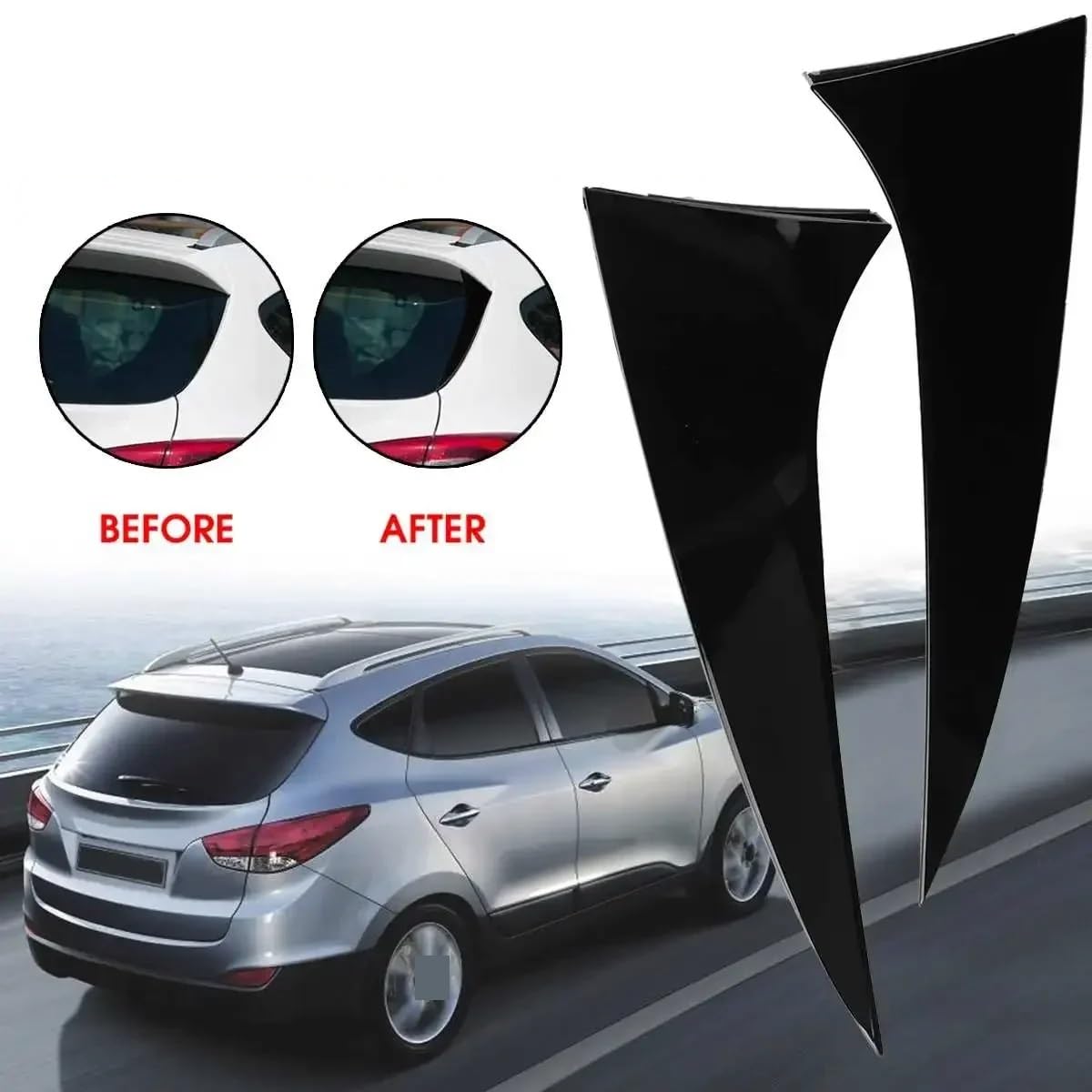 Auto Heckspoiler Auto Hinten Seite Fenster Canard Spoiler Air Splitter Für Hyundai IX35 2010 2011 2012 2013 2014 2015 2016 2017 Auto Heckspoiler Auto Hinten Seite Fenster Canard Spoiler Air Splitter Für Hyundai IX35 2010 2011 2012 2013 2014 2015 2016 2017 von JKNONCBSG