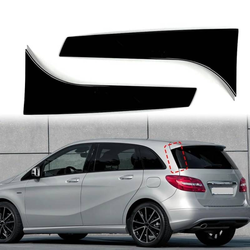 Auto Heckspoiler Für Benz W246 B180 B200 2012-2018 Auto Hinten Fenster Seite Spoiler Flügel Hinten Stamm Diffusor Canard Splitter von JKNONCBSG