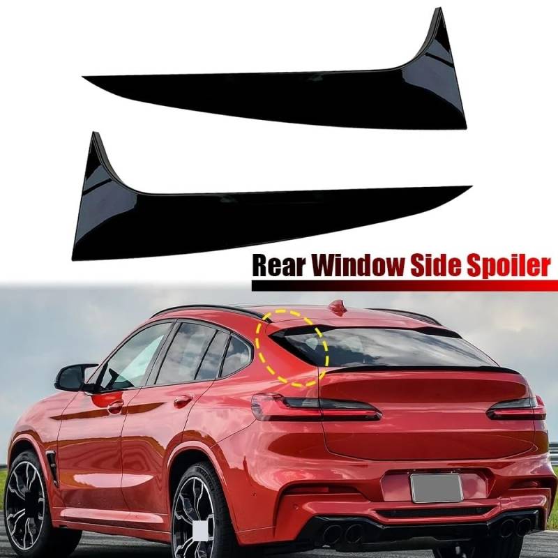 Auto Heckspoiler Für X4 G02 2019 2020 2021 2022 2023 Auto Hinten Fenster Seite Stamm Spoiler Canard Canards Splitter von JKNONCBSG