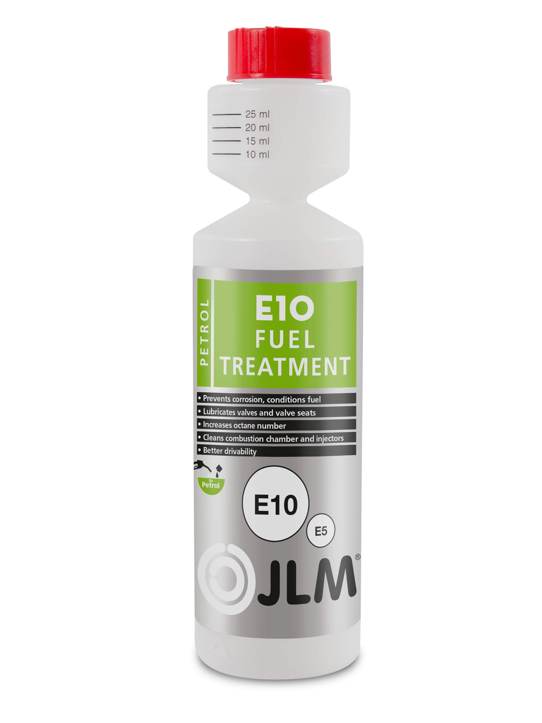 JLM Benzin E10 Zusatz | Niederigerer Verschleiß und das Vorbeugen von Motorschäden | Wirkt Belastungen durch E10 Kraftstoffen entgegen | Schnell und einfach zu verwenden von JLM