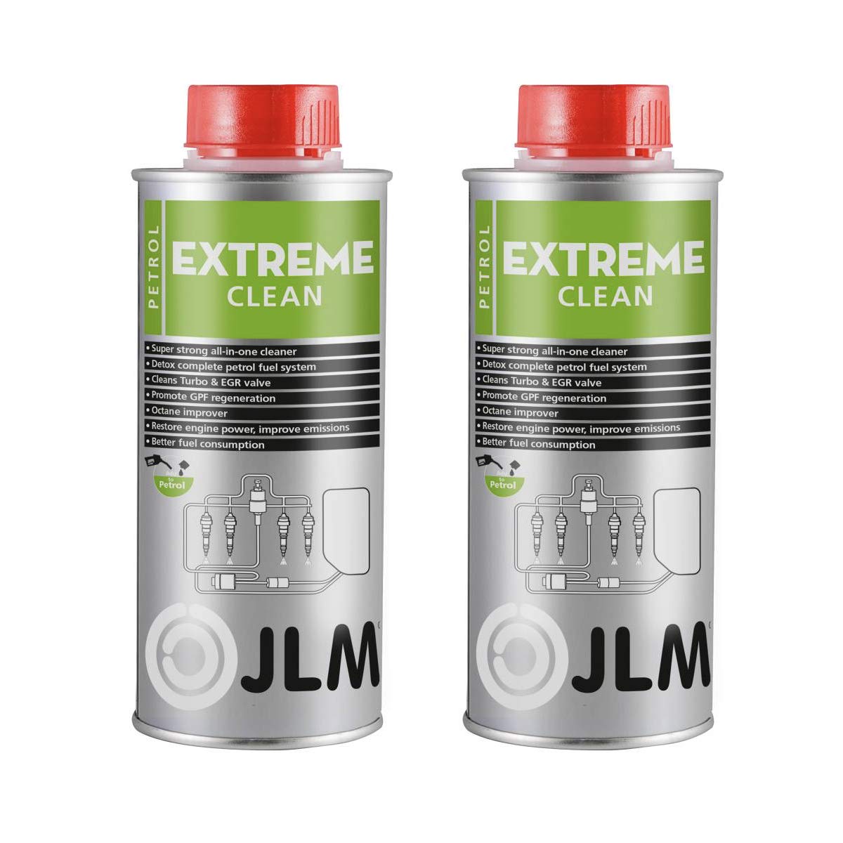 JLM Benzin Extreme Clean 2 x 500ml (1000ml) | 2er Pack | JLM Petrol Extreme Clean von JLM