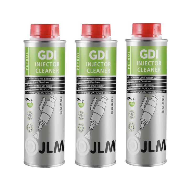 JLM Benzin GDI Injector Cleaner 3 x 250ml (750ml) | 3er Pack von JLM