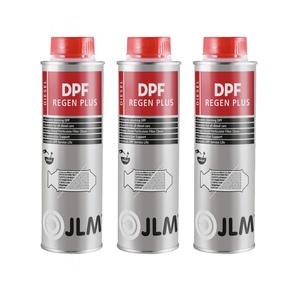 JLM Diesel DPF ReGen Plus 3 x 250ml (750ml) | 3er Pack von JLM