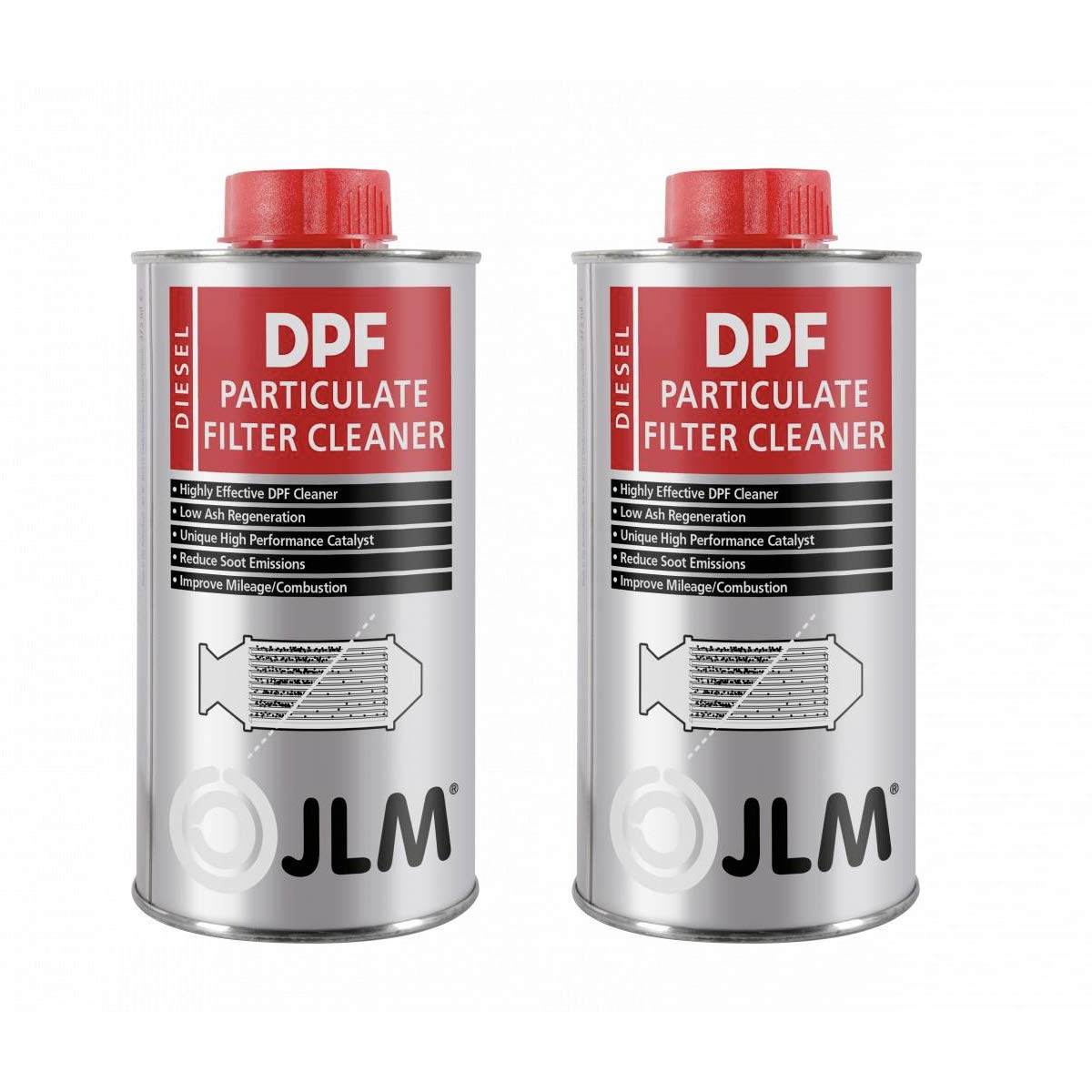 JLM Diesel Rußpartikelfilter (DPF) Reiniger 2 x 375ml (750ml) 2er Pack | JLM Diesel Particulate Filter Cleaner 2 Flaschen von JLM