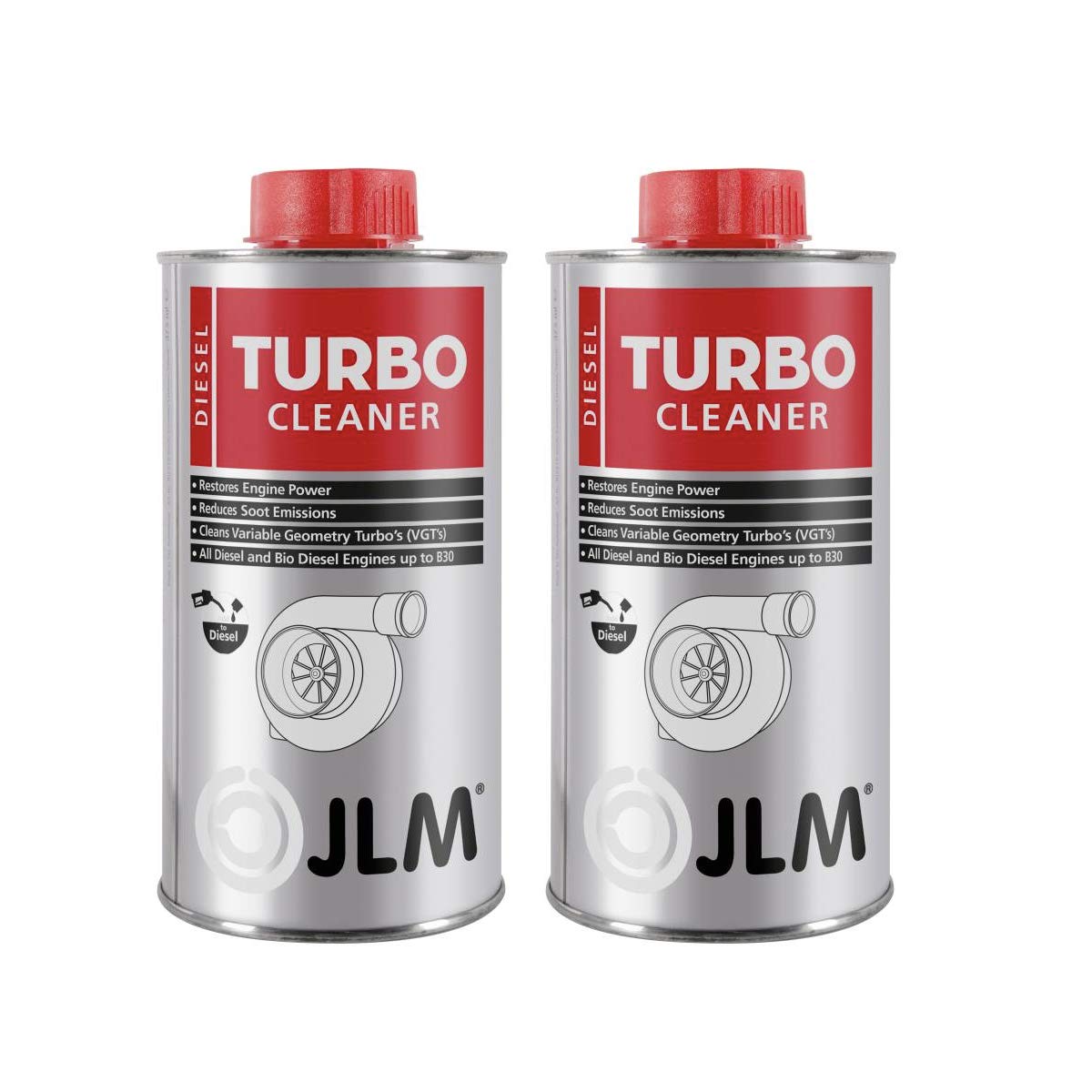 JLM Diesel Turbo Cleaner 2 x 500ml (1000ml) | 2er Pack von JLM