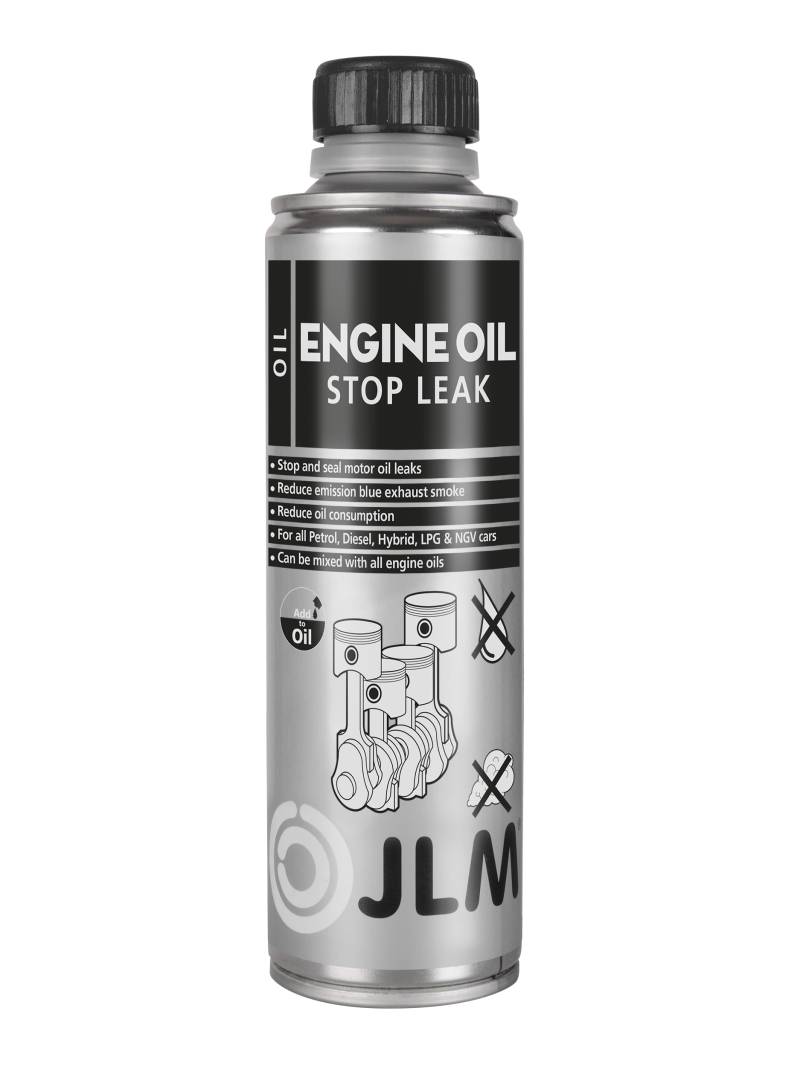 JLM Lubricants Engine Oil Stop Leak Öl-Verlust Stop 250 ml Dichtung Ölleck Reduziert Ölverbrauch Professioneller Motorschutz von JLM