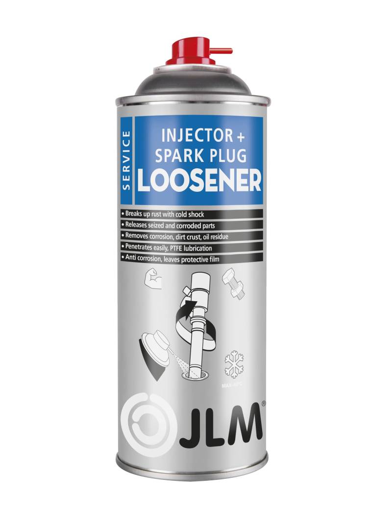 JLM Injektoren und Glühkerzen löser/Zundkerzen - Rostlöser Rost-Schock-Spray 400ml von JLM