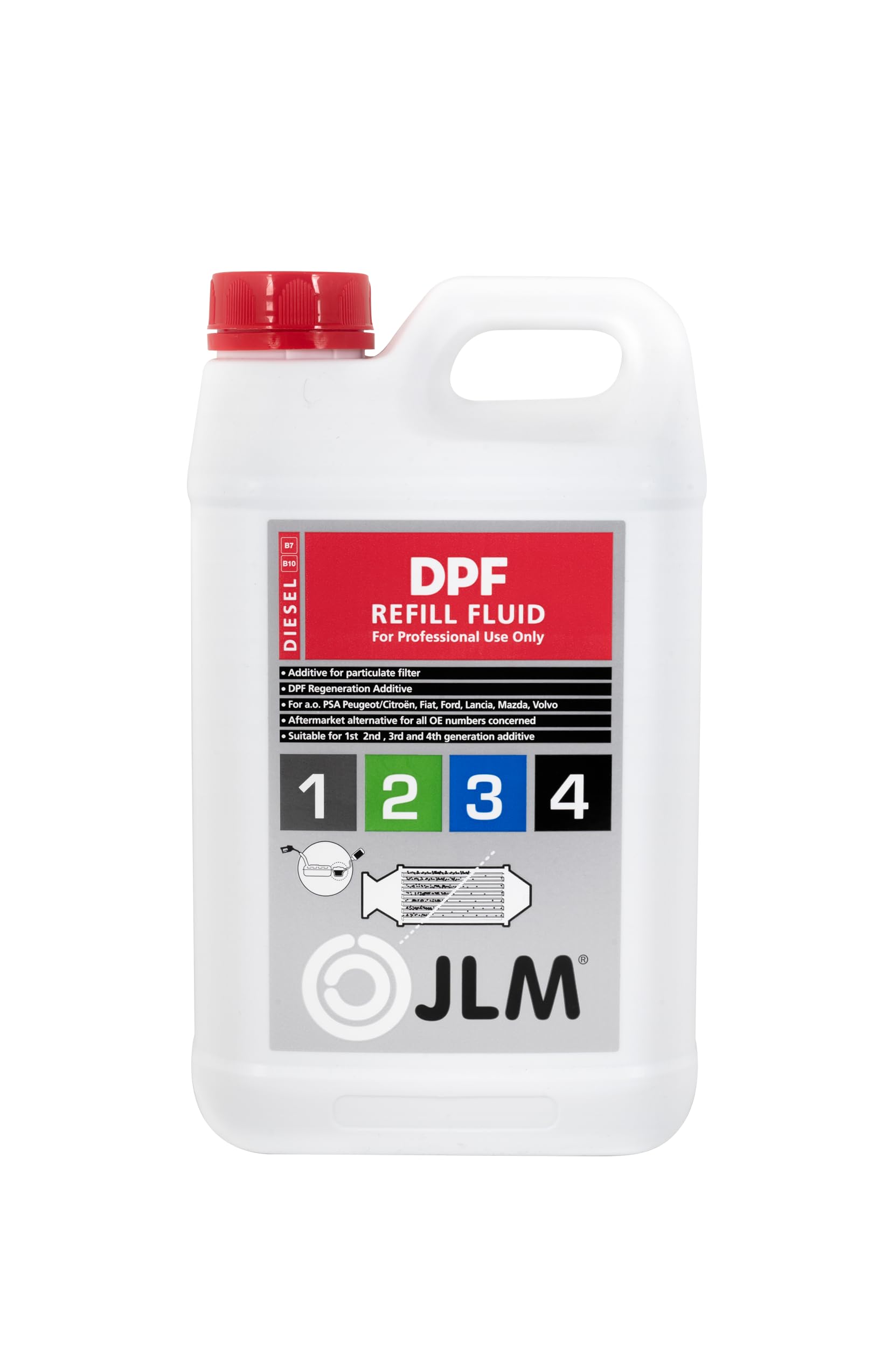 JLM Lubricants J02265 Diesel Partikelfilter (DPF) Nachfüllflüssigkeit 3 Liter Lubricants DPF Refill Fluid | Regenerationsadditiv von JLM