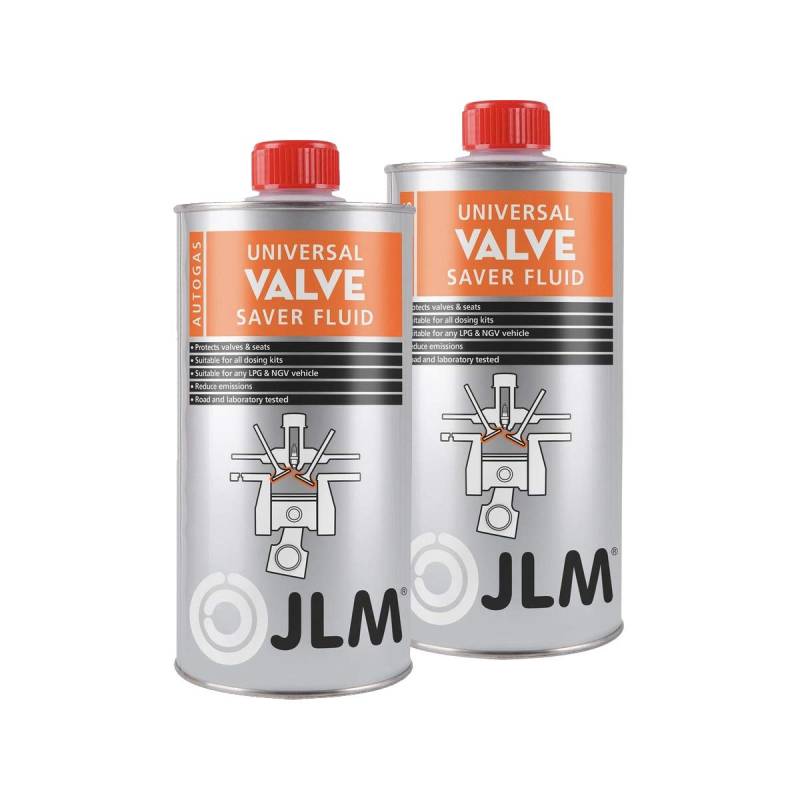 JLM Ventilschutzflüssigkeit für alle Typen 2 x 1 Liter (2 Liter) 2er Pack | JLM Universal Valve Saver Fluid von JLM