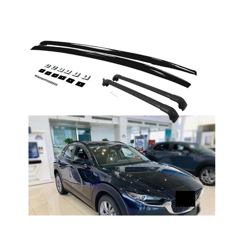 4Pcs Kompatibel Für Mazda CX-30 CX30 2020-2023 Dach Schiene Rack Halter Kreuz Bar Querlatte von JLPOCRBJ