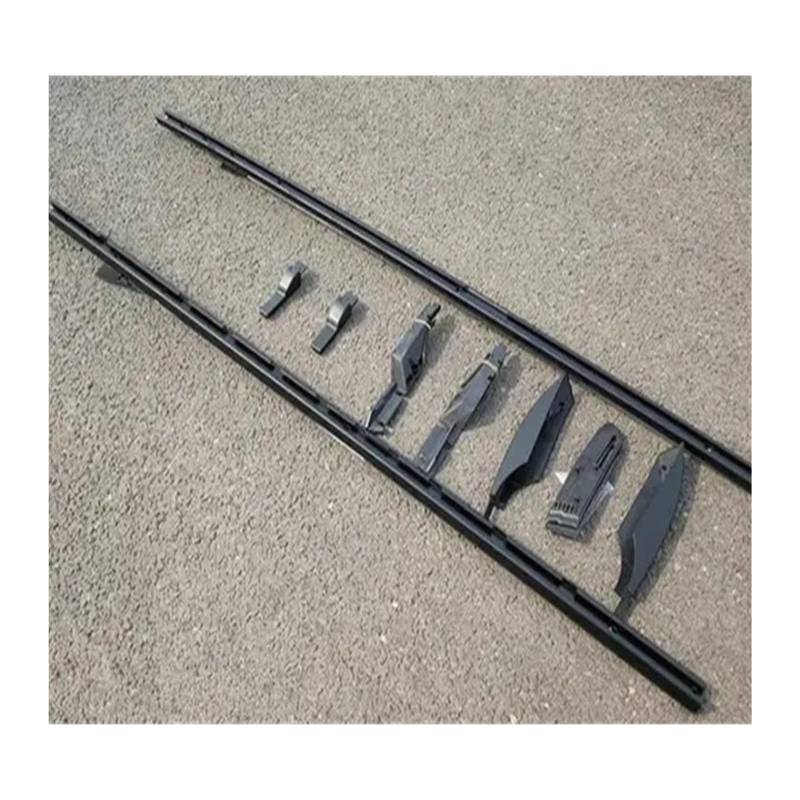 Aluminiumlegierung Dachträger Schiene Gepäckboxen Bar Kompatibel für Land Rover Discovery 4 LR4 2010-2017(Roof rack black) von JLPOCRBJ