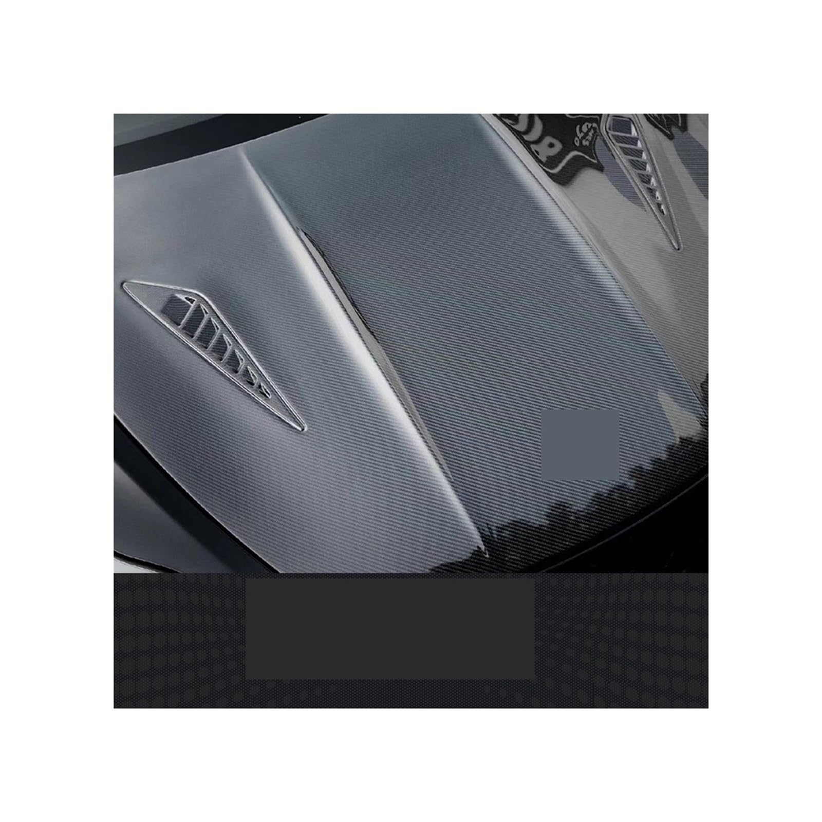 Anwendbar auf die Modifikation der perforierten Motorhaube, kompatibel mit Tesla Model 3, Carbonfaser-Frontmotorhaubenabdeckungen, Karosserie-Kit(A carbon fibre) von JLPOCRBJ