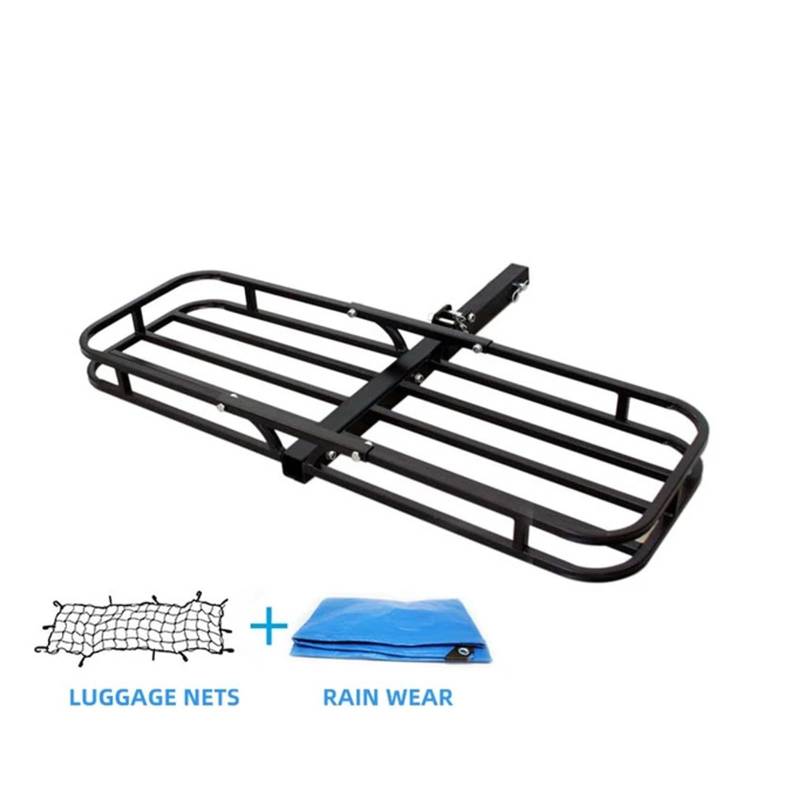 Auto-Hinterhalterung, Autorahmen, Gepäckrahmen, Klapprahmen, SUV-Anhängerkorb, hinten montierter Anhängerrahmen aus Aluminiumlegierung(Small frame X Net) von JLPOCRBJ