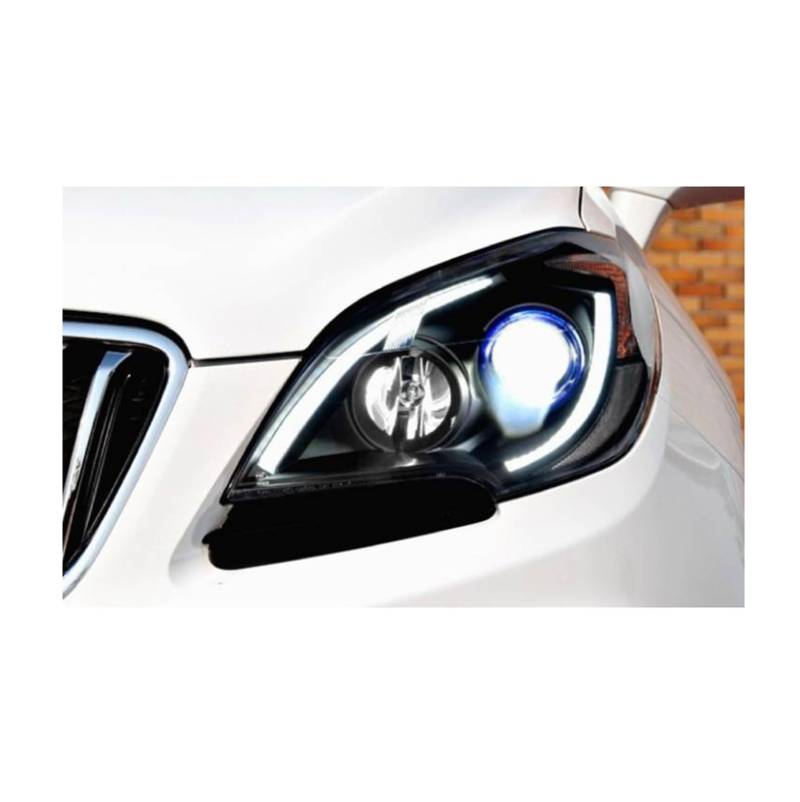 Auto Styling Kompatibel Für Opel MOKKA 2013-2015 Kopf Lampe Kompatibel Für Buick Encore Scheinwerfer DRL Objektiv Doppel Strahl Bi-Xenon Auto(Xenon) von JLPOCRBJ