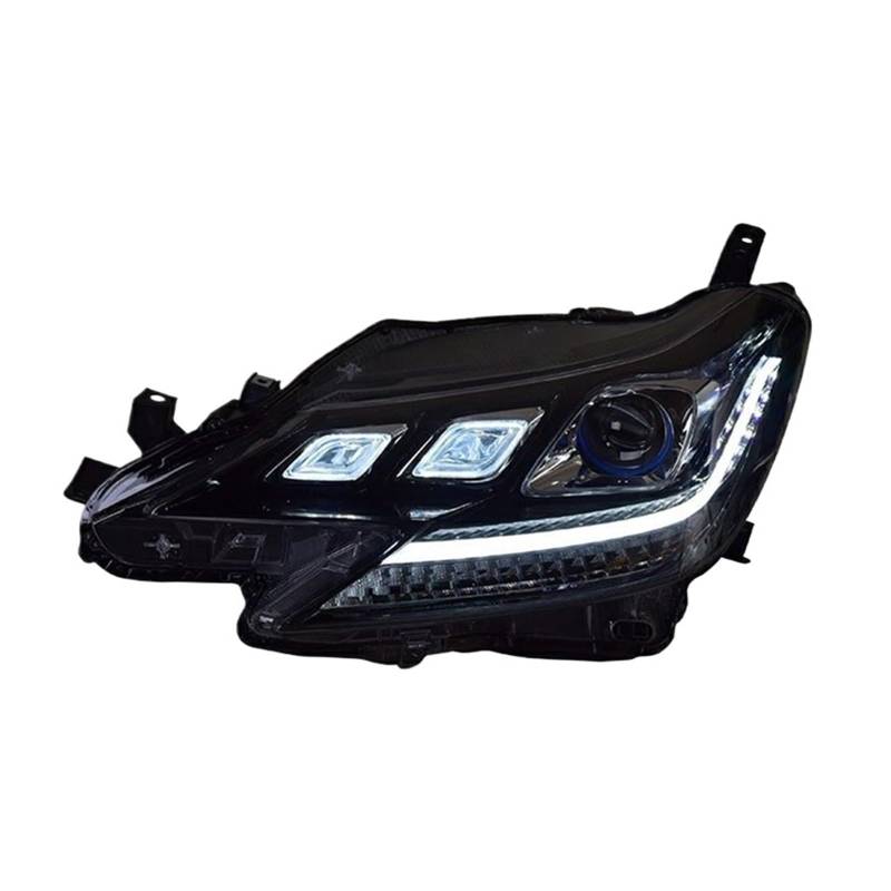 Auto-Styling Kompatibel für Toyota Reiz Scheinwerfer 2013-2018 Mark X Scheinwerfer DRL Blinker Fernlicht Projektorlinse von JLPOCRBJ