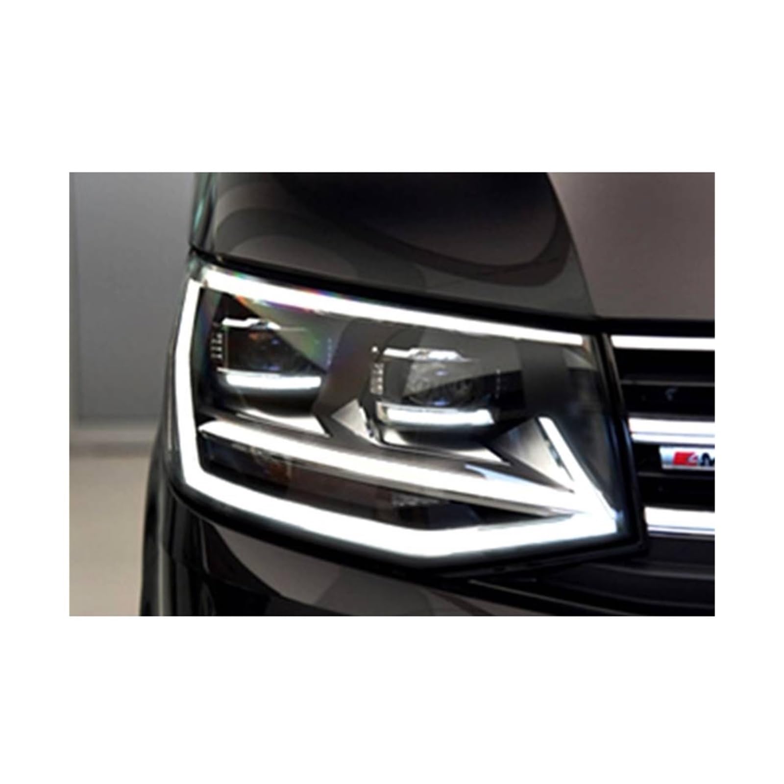 Auto-Styling-Scheinwerfer, kompatibel mit VW Caravelle T5 T6-Scheinwerfern 2014–2019, Scheinwerfer-DRL-Objektiv, Doppelstrahl, Bi-Xenon-Zubehör(5000K) von JLPOCRBJ