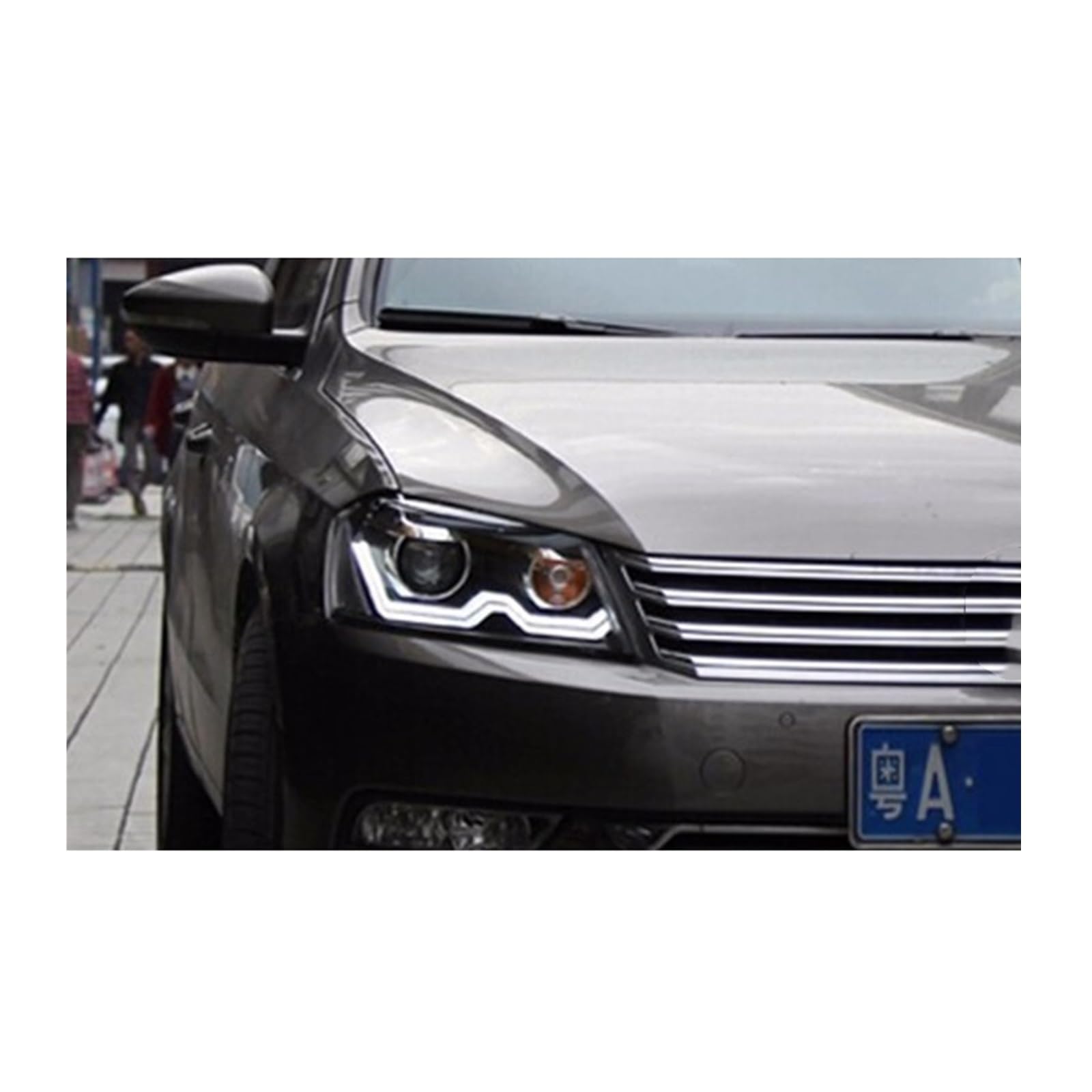 Auto-Styling-Scheinwerfer, kompatibel mit VW Passat B7-Scheinwerfern 2012–2015, Europa-Version, Passat-Scheinwerfer, Bi-Xenon-Objektiv, Abblendlicht LD 2 V(6000K) von JLPOCRBJ