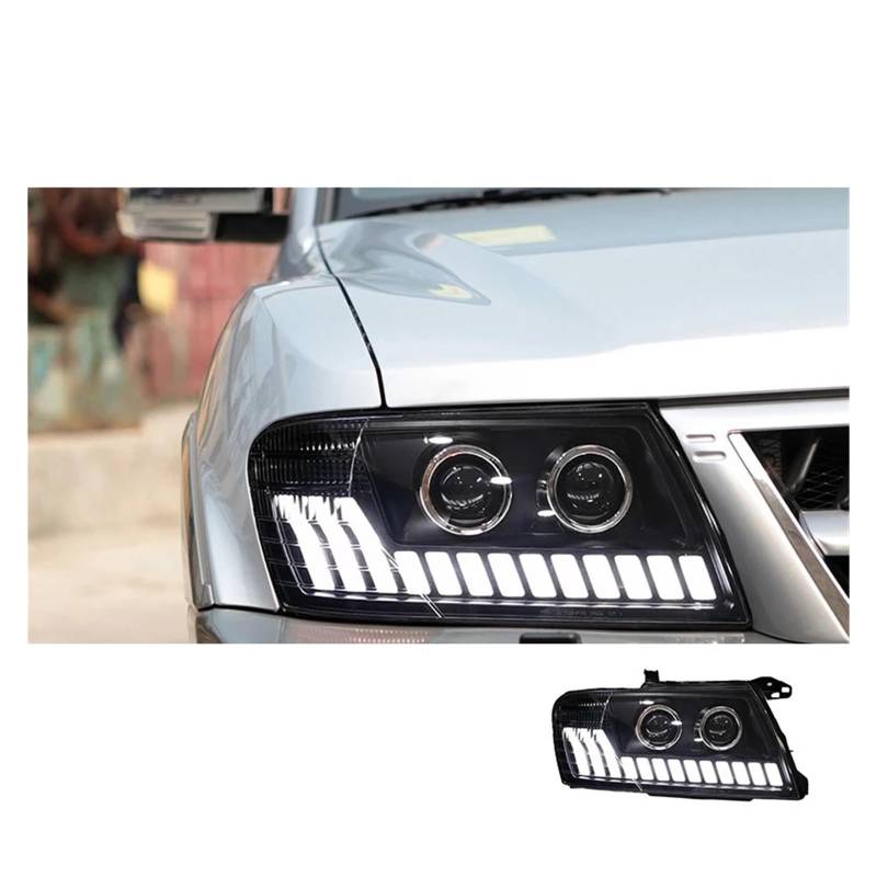 Auto-Styling-Scheinwerfer Kompatibel für Pajero-Scheinwerfer 2004-2014 V73 Montero V75 V77 Scheinwerfer DRL Signalprojektorlinse Automotive von JLPOCRBJ