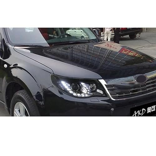 Auto-Styling-Scheinwerfer Kompatibel für Subaru Forester Scheinwerfer 2008-2012 Kopflampe DRL Signalprojektorlinse Automotive(No Bulb Included) von JLPOCRBJ
