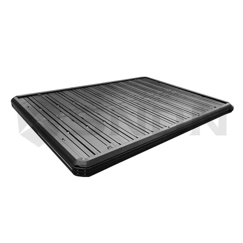 Autodachträger Auto Outdoor Dachgepäckträger Tragen 60kg Gepäck Multifunktionale Schwarze Aluminium Dachträgerplattform von JLPOCRBJ