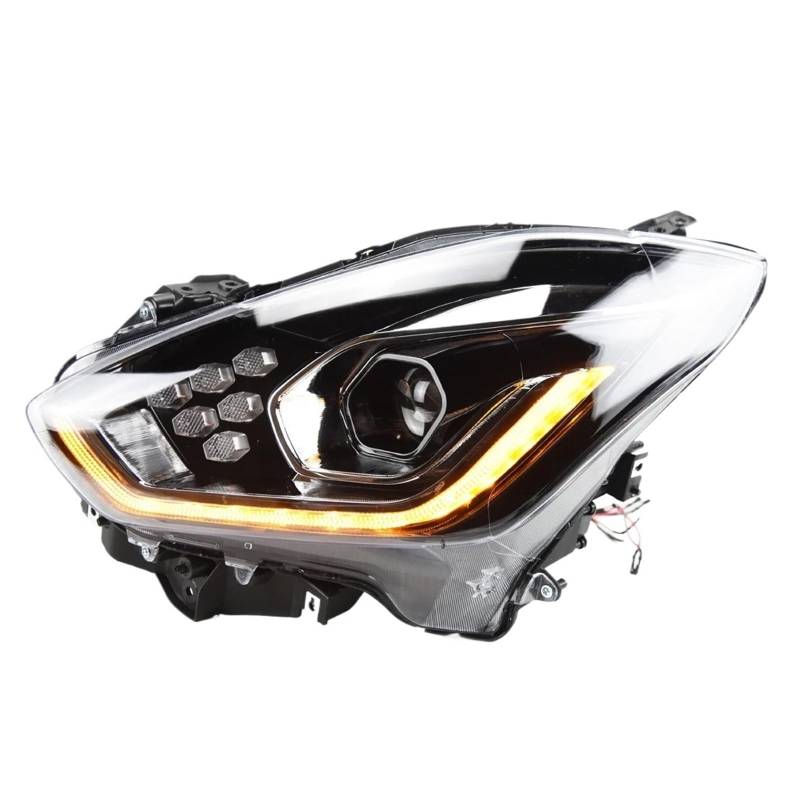 Automodell-Scheinwerfer, kompatibel mit Suzuki Swift-Scheinwerfern 2018–2022, Swift-Scheinwerfer, DRL-Signal, Fernlicht, Abblendlicht, Autozubehör(Headlight Full L-ED,Right Drive) von JLPOCRBJ