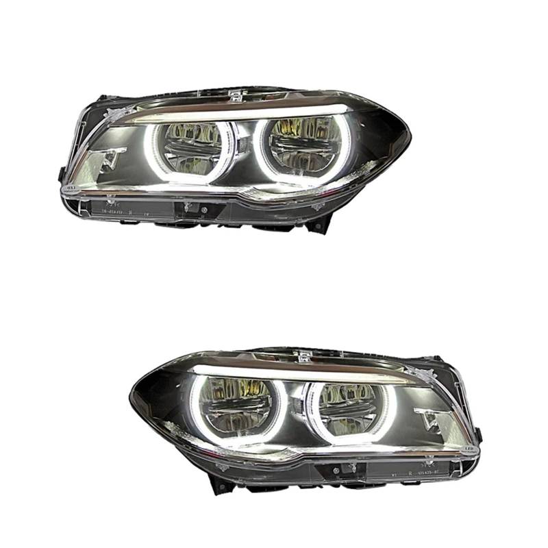 Autoscheinwerfer kompatibel für BMW 5er F18 F10 Scheinwerferbaugruppe Volllinsenprojektor Blinker Tagfahrlicht 2011-20Play(14-17) von JLPOCRBJ
