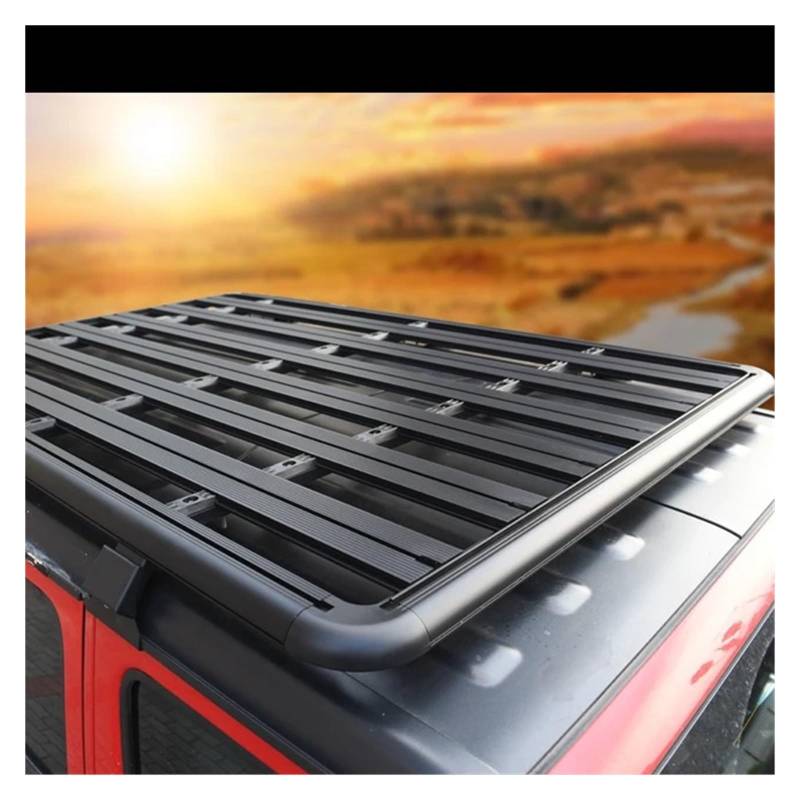 Kompatibel mit Jeep Wrangler JK/JL, Dachplattform-Erweiterungs-Autogepäckträger mit vier Türen, speziell kompatibel mit den Modellen 2008–2024(Size 1.8m x1.4m) von JLPOCRBJ