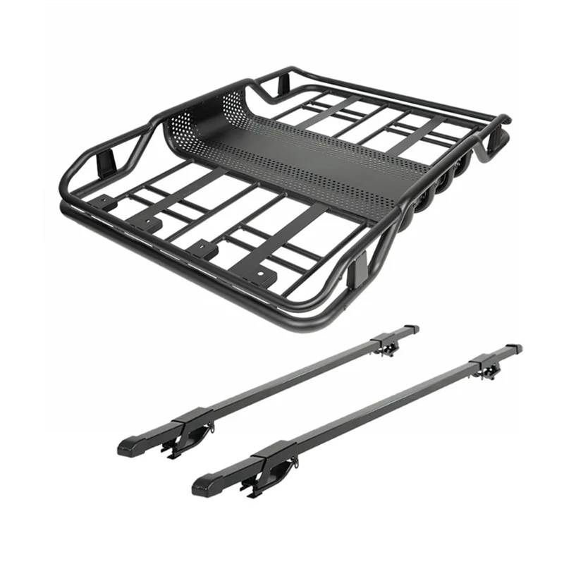 OEM Universal Dachträger 4x4 mit Querträgerkorb Eisen Auto Frachtträger kompatibel für HILUX RAV4 von JLPOCRBJ