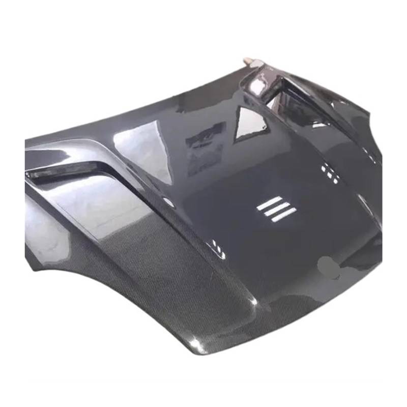 Real Carbon Fiber Frontstoßstange Motorhaube Motorhaube Entlüftungsabdeckung Kompatibel für Cayenne 9Y0 2018 2019 2020 2021 2022 2023(Single-sided carbon) von JLPOCRBJ
