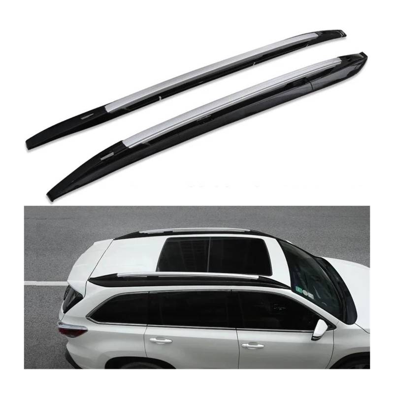 Verbesserte Kompatibel Für Toyota Highlander 2014-2019 dach schiene dach rack gepäck fracht träger bar von JLPOCRBJ