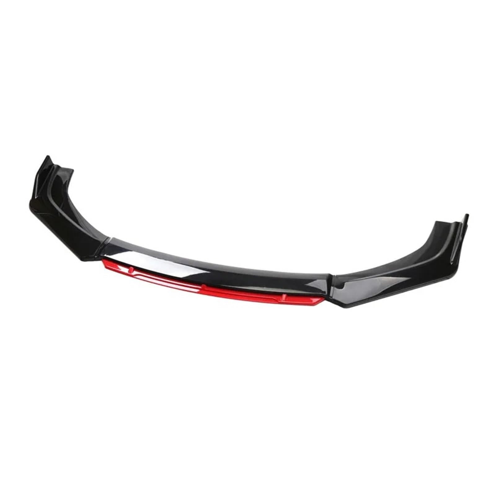 Auto Frontspoiler Lippe Auto Universal Front Schaufel Glanz Auto Front Stoßstange Lip Body Kit Vorne Unter Lippen Diffusor Spoiler Auto Teile Auto Zubehör Vorne Spoilerlippe(Red) von JMOLXURI