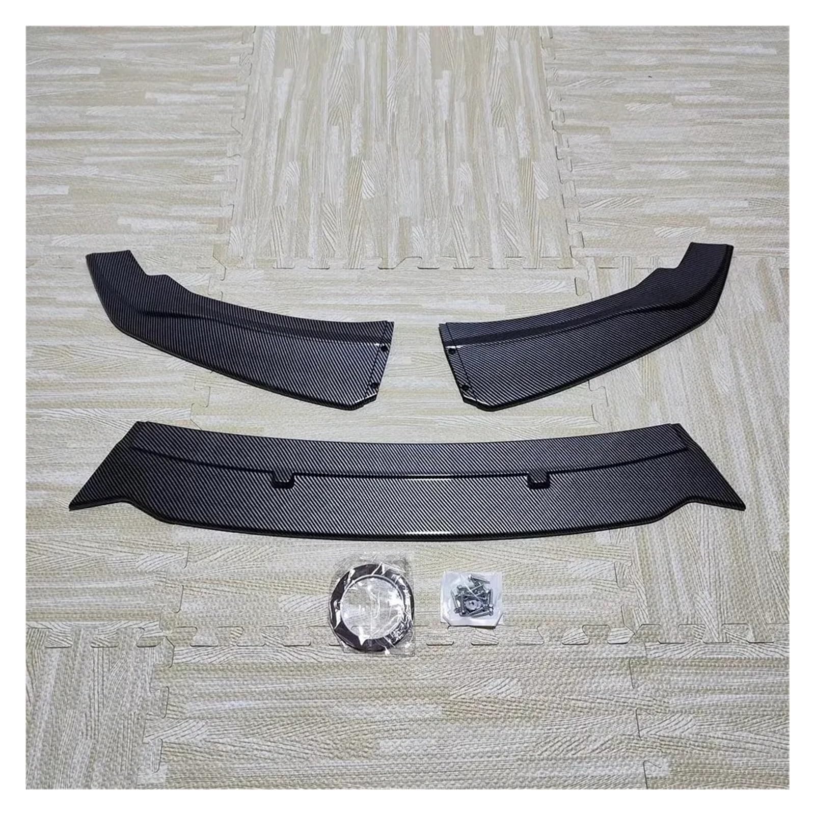 Auto Frontspoiler Lippe Für 1 Series F20 F21 116i 118i 120i 2011-2019 3Pcs Auto Vorderen Stoßfänger Lip Spoiler Splitter Diffusor Abdeckung Bodykits Tuning Vorne Spoilerlippe(Carbon Look) von JMOLXURI