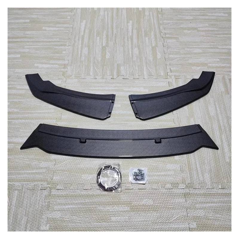 Auto Frontspoiler Lippe Für 1 Series F20 F21 116i 118i 120i 2011-2019 3Pcs Auto Vorderen Stoßfänger Lip Spoiler Splitter Diffusor Abdeckung Bodykits Tuning Vorne Spoilerlippe(Carbon Look) von JMOLXURI