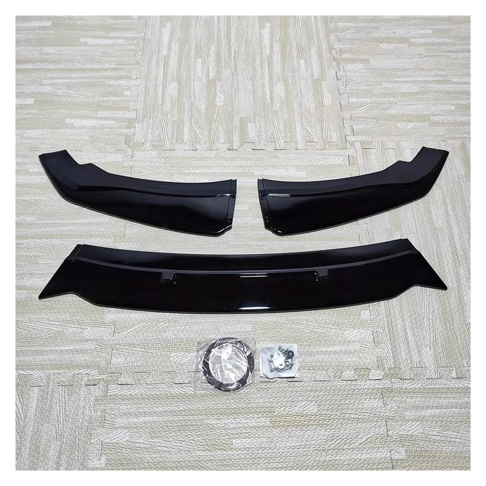 Auto Frontspoiler Lippe Für 1 Series F20 F21 116i 118i 120i 2011-2019 3Pcs Auto Vorderen Stoßfänger Lip Spoiler Splitter Diffusor Abdeckung Bodykits Tuning Vorne Spoilerlippe(Gloss Black) von JMOLXURI