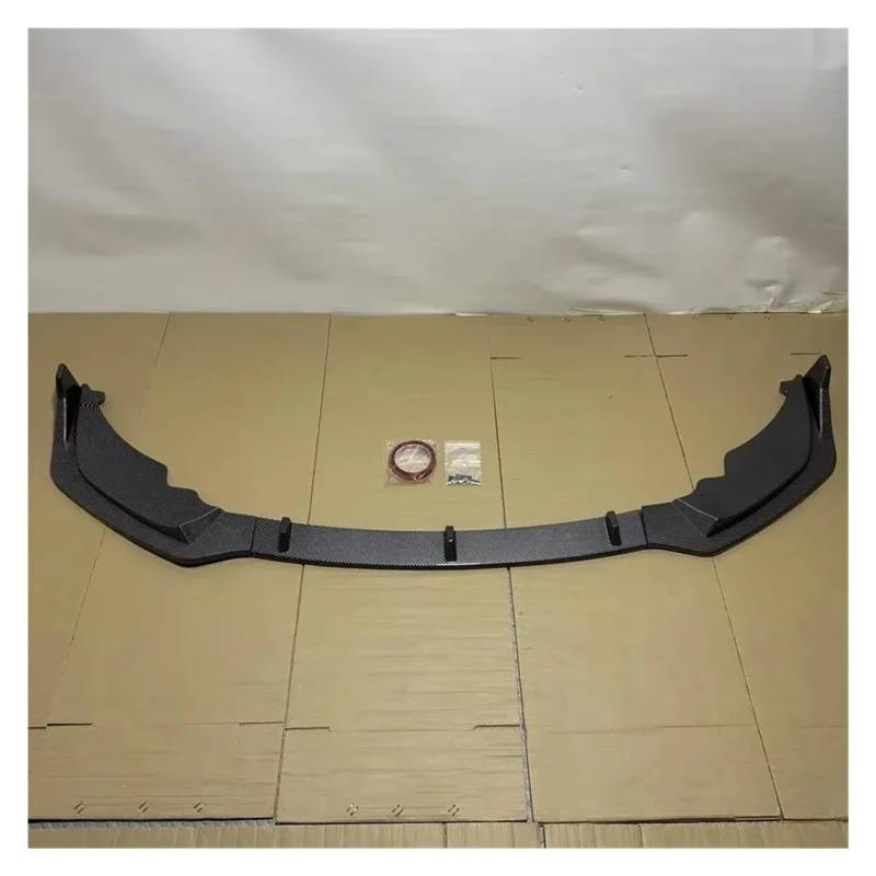 Auto Frontspoiler Lippe Für 2er F44 225i M235i M240i Gran Coupé Sport 2020–2024 Auto Frontstoßstange Lip Spoiler Diffusor Body Kit Schwarz Glänzend Vorne Spoilerlippe(Carbon Look) von JMOLXURI