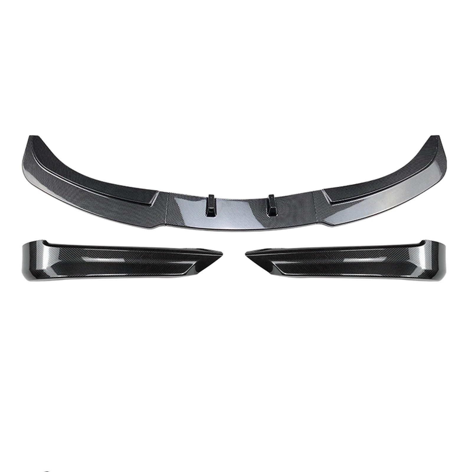 Auto Frontspoiler Lippe Für 3er E90 E91 320i 330i 2005-2008 Frontschürze Untere Spoilerlippe & Seitensplitter Abdeckung Klinge Vorne Spoilerlippe(Carbon Fiber Look) von JMOLXURI
