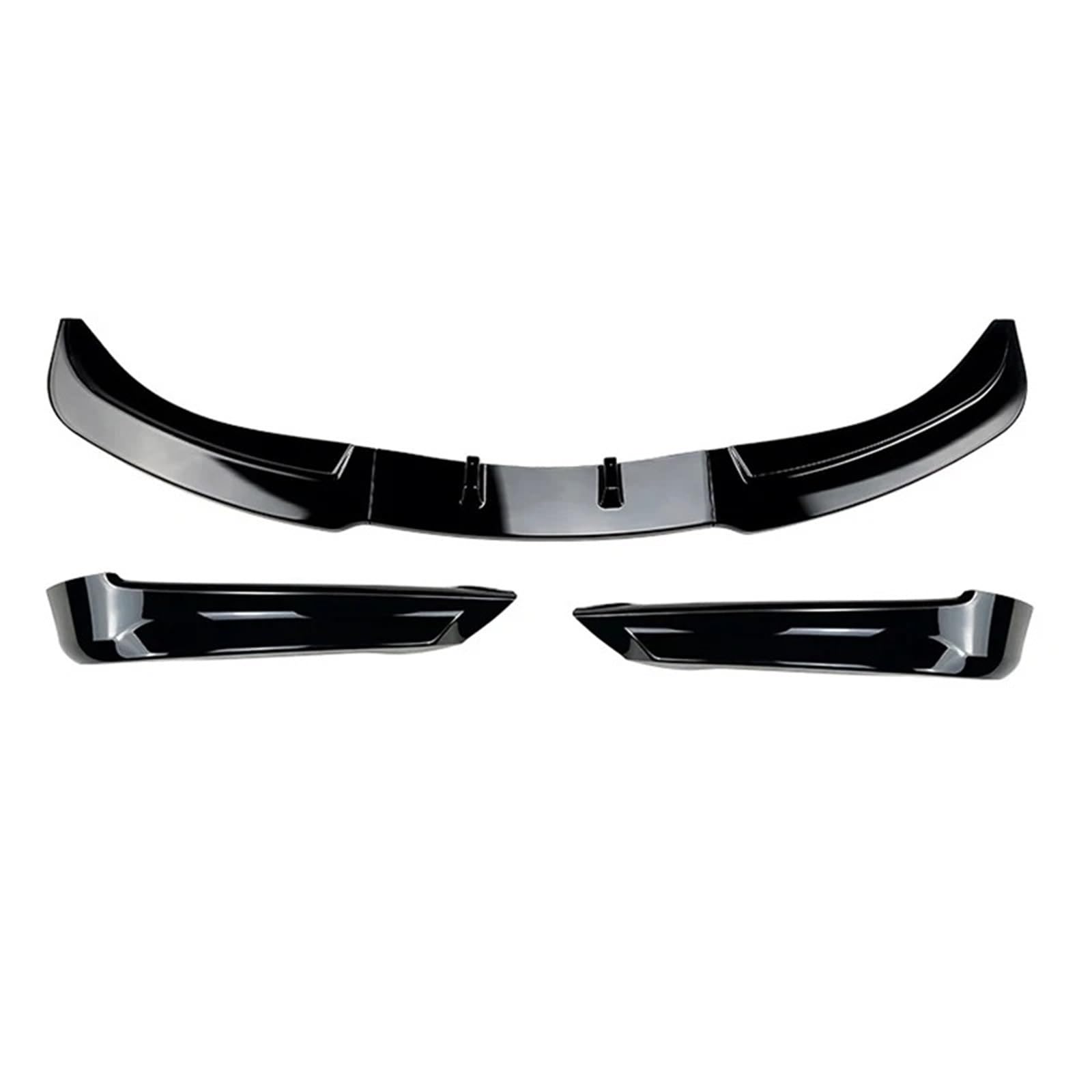 Auto Frontspoiler Lippe Für 3er E90 E91 Frühen 320i 325i 2005-2008 Frontstoßstange Lip Splitter Diffusor Body Kit Spoiler Stoßstange Schutzfolie Vorne Spoilerlippe(Gloss Black Set) von JMOLXURI