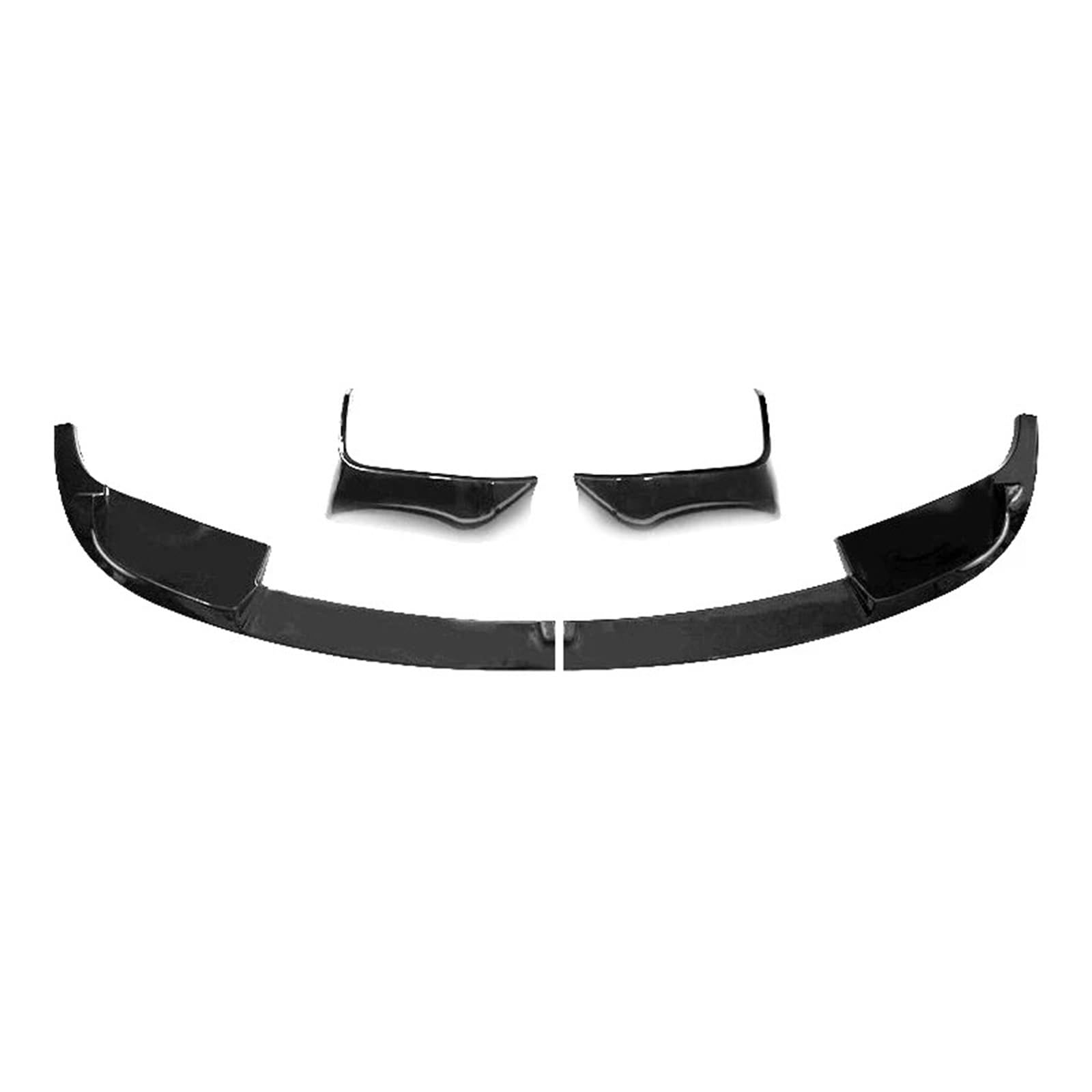 Auto Frontspoiler Lippe Für 3er F30 2012-2018 Für M3 Für M4 Style 4-teiliges ABS-Auto-Frontlippen-Stoßfänger-Spoiler-Bodykit Glänzend Schwarz Carbon Look Vorne Spoilerlippe(Glossy Black) von JMOLXURI
