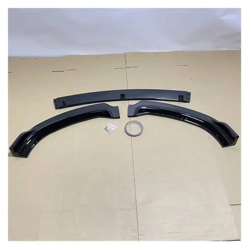 Auto Frontspoiler Lippe Für 3er F30 F31 318i 320i 315i 340i 2013-2019 Frontstoßstange Splitter Lip Diffusor Spoiler Cover Guard Deflector Body Kit Vorne Spoilerlippe(Gloss Black) von JMOLXURI