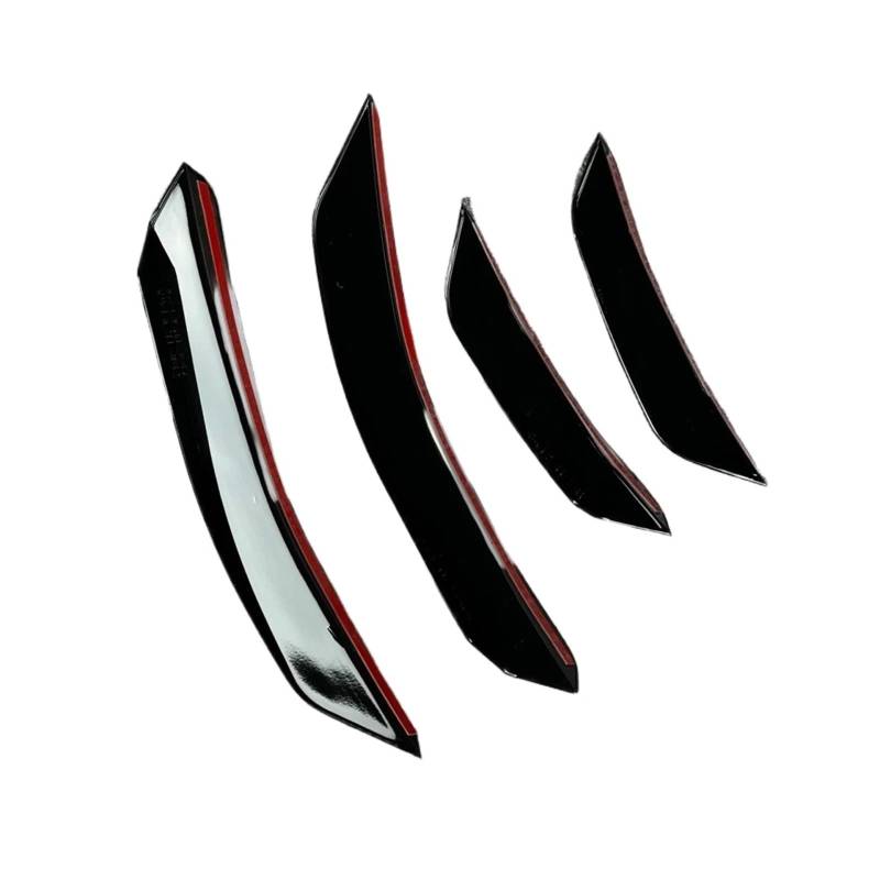 Auto Frontspoiler Lippe Für 4er G22 G23 420i 430i Für M440i Mit Für M-Pack Für Leistung 4-teiliger Frontspoilerlippensplitter Canards Body Aero Kit Spoiler Vorne Spoilerlippe von JMOLXURI