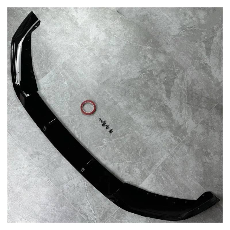 Auto Frontspoiler Lippe Für 5 Series G30 LCI 2020 2021 2022 2023 Sport Frontschürze Lip Spoiler Splitter Diffusor Abdeckung Deflektor Körper Kit Tuning Vorne Spoilerlippe(Glossy Black) von JMOLXURI