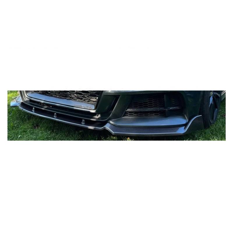 Auto Frontspoiler Lippe Für A3 Für 8V Für S-Line S3 Standardversion 2014-2020 Auto Frontstoßstange Splitter Lip Diffusor Body Kit Spoilerschutz Vorne Spoilerlippe(D Carbon Fiber Look) von JMOLXURI
