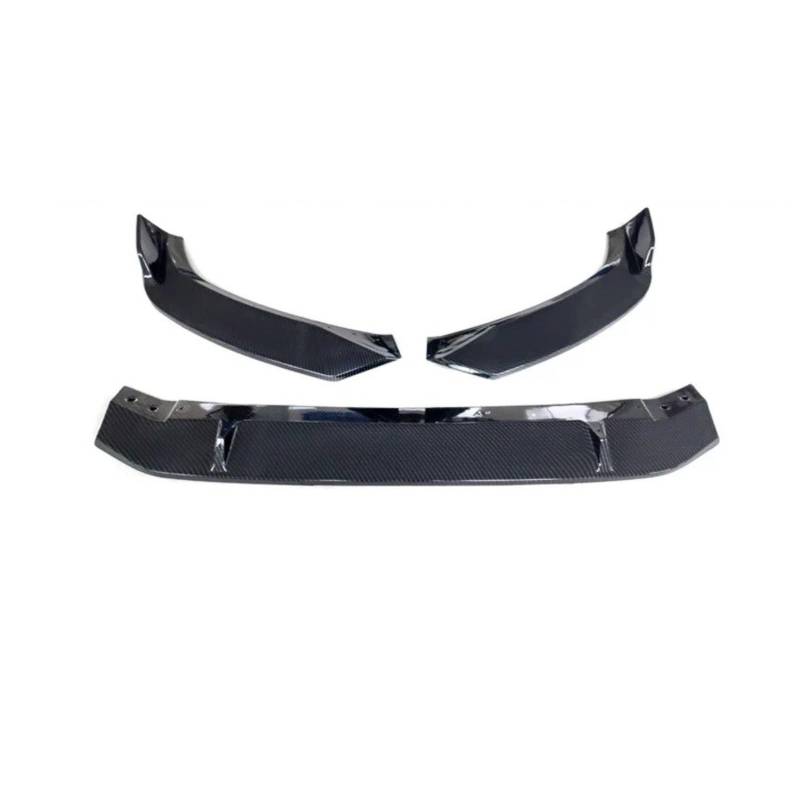 Auto Frontspoiler Lippe Für A4 B9 8W 2016–2018 (vor Facelift) Carbonfaserdruck Schwarzer Frontspoiler 3-teiliges Set Vorne Spoilerlippe(Base - Carbon) von JMOLXURI