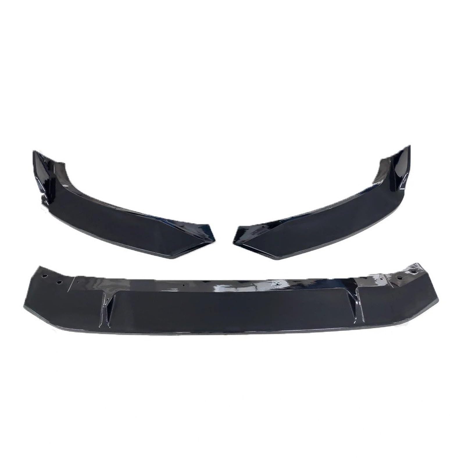 Auto Frontspoiler Lippe Für A4 Für B9 2017-2018 3-teiliges Frontstoßstangenlippensplitter-Kinnmodifikationsschutzschutzspoilerverkleidungs-Refit-Tuning-Zubehör Vorne Spoilerlippe(Glossy Black) von JMOLXURI