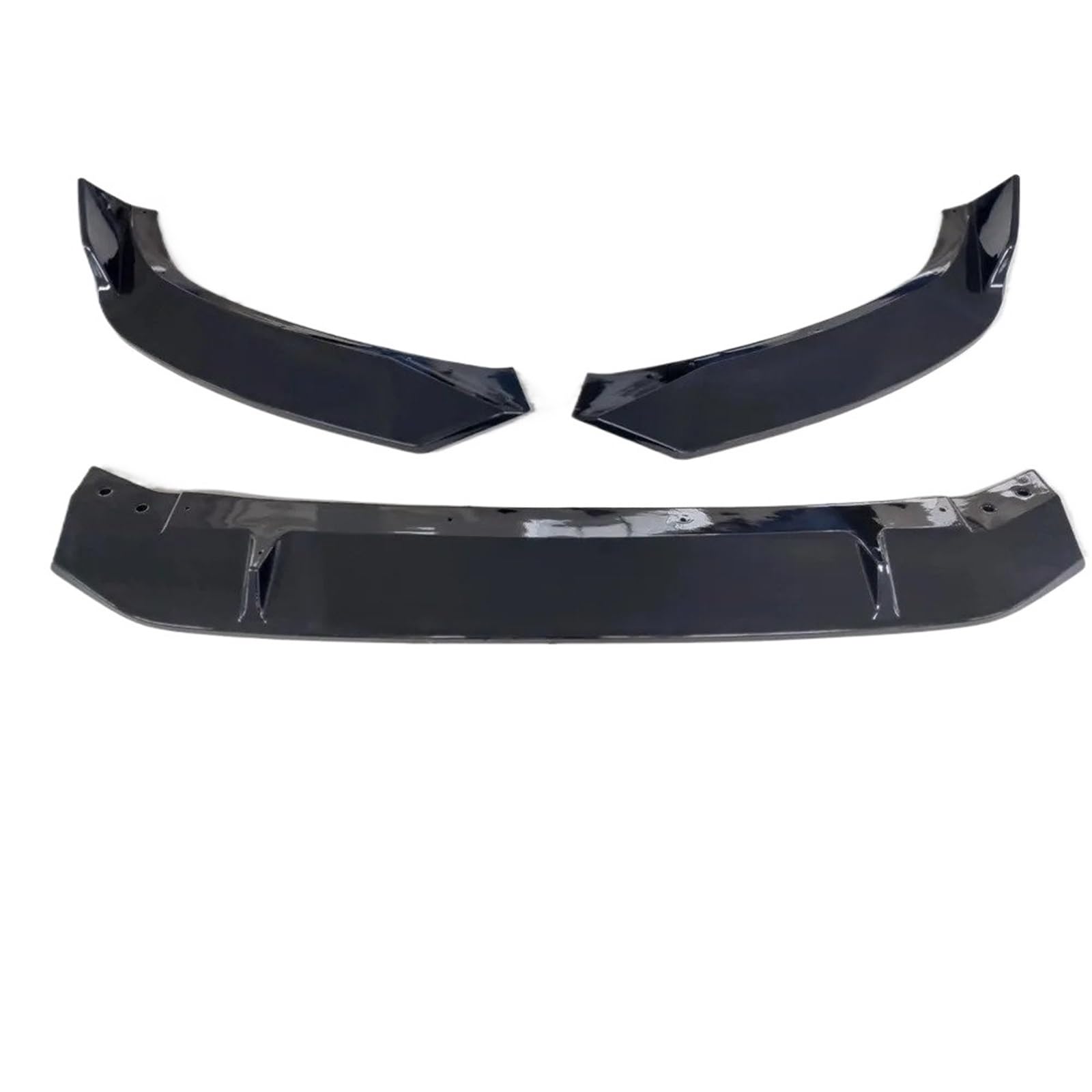 Auto Frontspoiler Lippe Für A4 Für B9 2017 2018 Passender Frontstoßstangensplitter Spoiler Seitensplitter Tuning Dekor Autozubehör Vorne Spoilerlippe(Glossy Black) von JMOLXURI