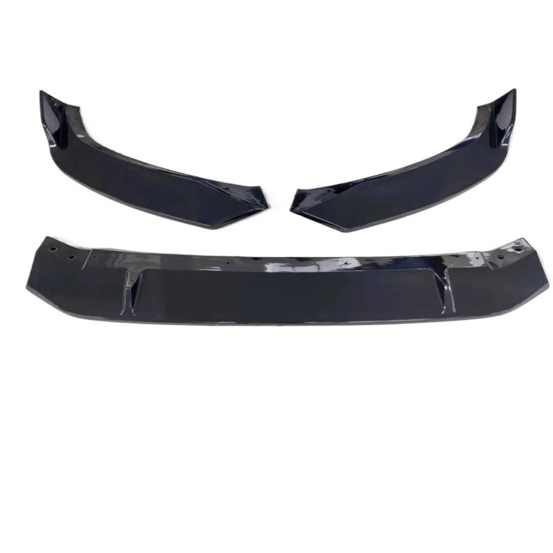 Auto Frontspoiler Lippe Für A4 Für B9 2017 2018 Passender Frontstoßstangensplitter Spoiler Seitensplitter Tuning Dekor Autozubehör Vorne Spoilerlippe(Glossy Black) von JMOLXURI