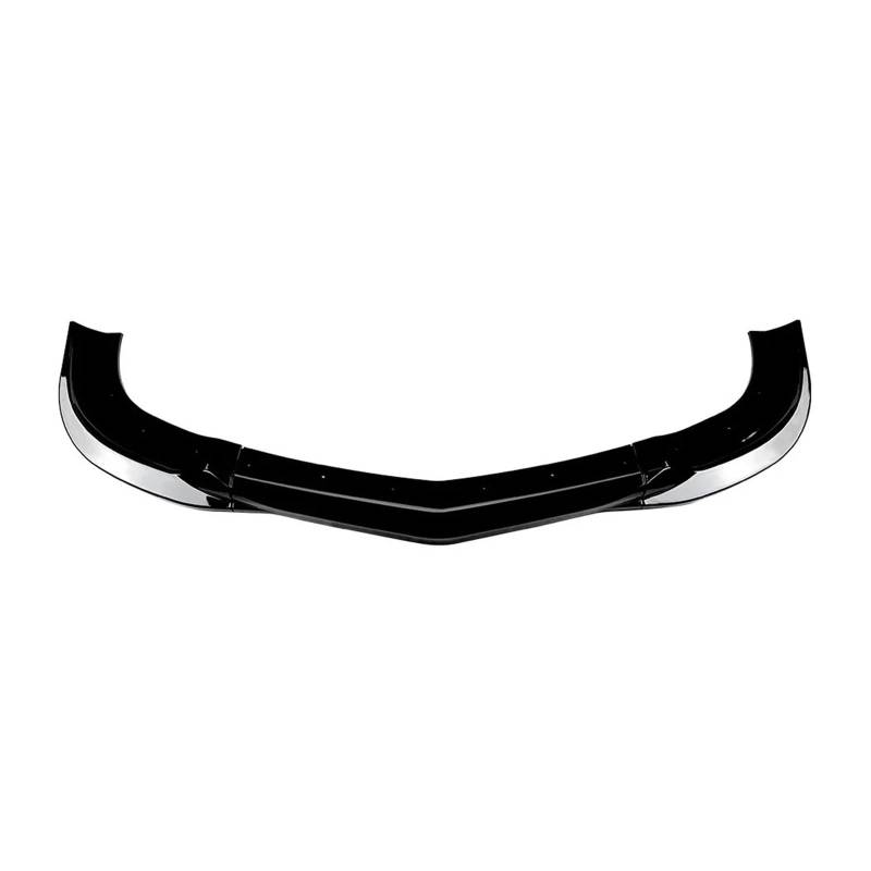 Auto Frontspoiler Lippe Für Benz C-Klasse W204 C63 Für AMG 2007 2008 2009 2010 Frontspoilerlippe Splitter Body Kit Schürzen Abdeckung Schutzverkleidung Vorne Spoilerlippe(Glossy Black) von JMOLXURI