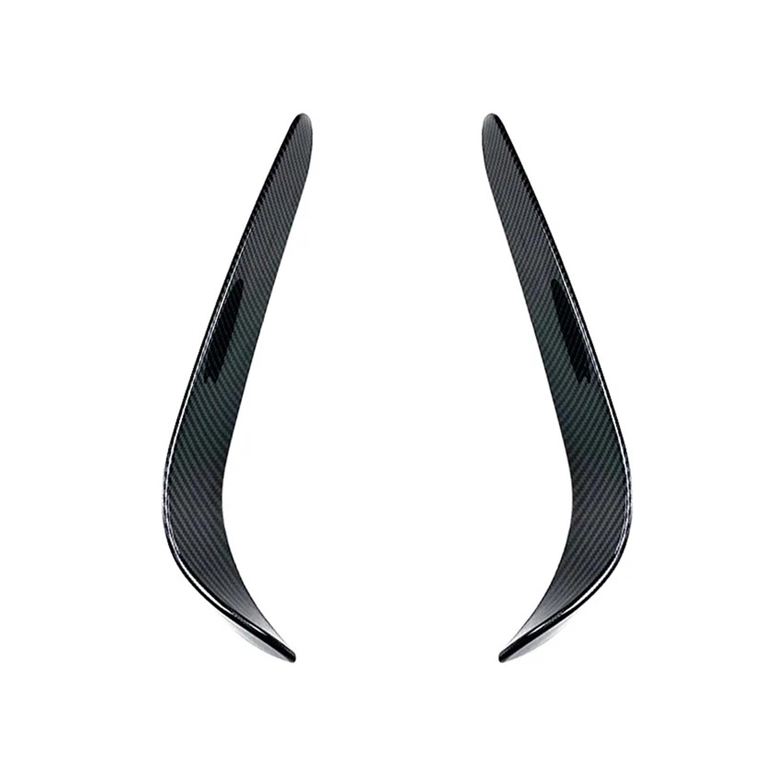 Auto Frontspoiler Lippe Für Benz C Klasse W205 2015 2016 2017 2018 Auto Front Canard Tuning Front Stoßstange Seite Spoiler Splitter Air Blade Vorne Spoilerlippe(Type 2 Carbon Look) von JMOLXURI