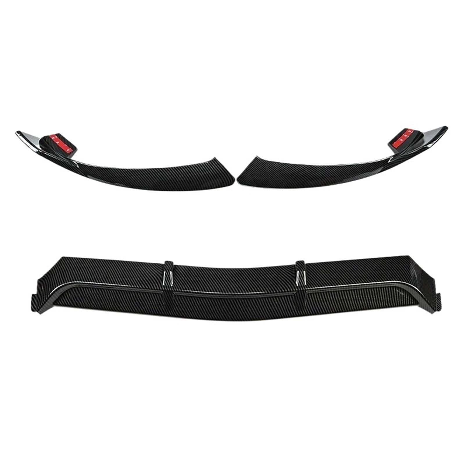 Auto Frontspoiler Lippe Für Benz C Klasse W205 C205 C200 C250 C260 C300 C400 C450 Coupe Frontschürze Lip Body Kit Spoiler Splitter Diffusor Vorne Spoilerlippe(Carbon Fiber(14-18)) von JMOLXURI