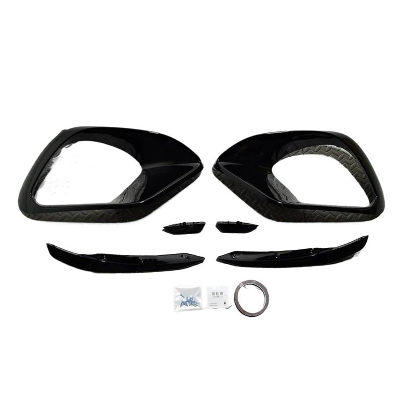 Auto Frontspoiler Lippe Für Benz C118 W118 Für CLA45 Für AMG 2019-2023 Auto Frontspoiler Frontlippe Untergrill Canard ABS Bodykits Tuning Vorne Spoilerlippe(One Set 6Pcs) von JMOLXURI